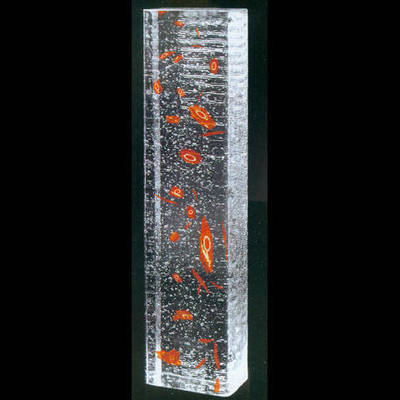 水晶柱-橙玫瑰產品圖片,水晶柱-橙玫瑰產品相冊 - 南京天虹3D立體玻璃廠